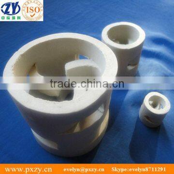 Ceramic Pall Ring random tower packing media 25mm,38mm,50mm,80mm