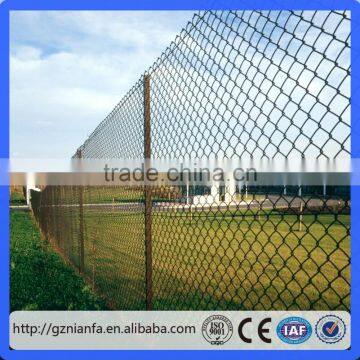 50mm by 50mm mesh size 8ft chain link fence for fencing a farm(Guangzhou Factory)