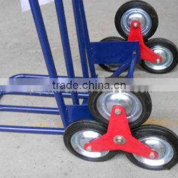 Stair Climbing Hand Trailer With Six Wheels