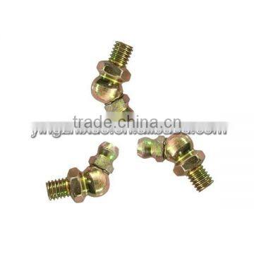 M6x1 45degree Grease Gun Zerk Fitting Yellow Zinc Plated photo-6