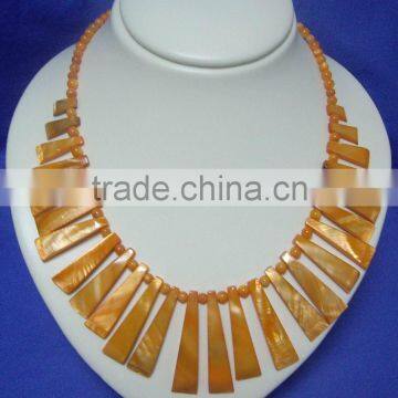 shell teeth necklace,natural shell necklace ,MOP shell pendants