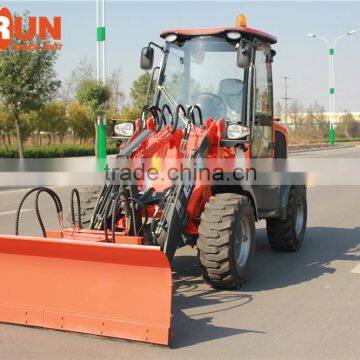 Everun 1.5 Ton Small Wheel Loader With Snow Blade photo-2