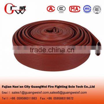 Polyester jacket pvc/rubber lining fire hose