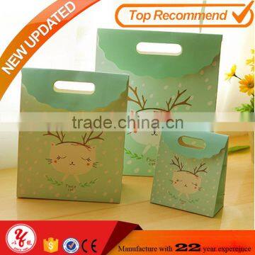 Hot stamping kraft cement paper school bags for teenagers/ boys/teenage girls