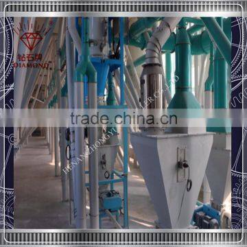 white and yellow corn maize flour milling plant