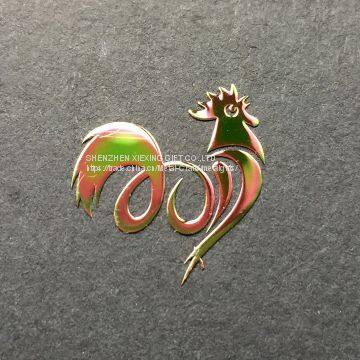 Custom Waterproof New Design Chromatic Metal Nickel Sticker photo-2