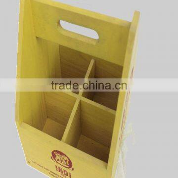 China Factory Supply Pine/paulownia Wooden Wine Box, Christomas Wood Craft and Gifts Using for Wine Bucket photo-3