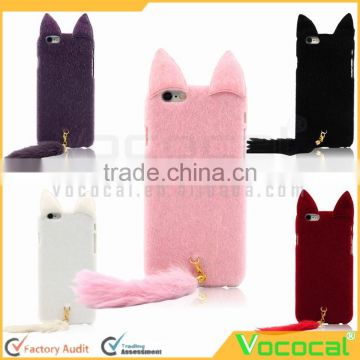 Fluffy Tail Cat Style Protective Case Cover Skin for iPhone 6 Plus / 6s Puls 5.5 Inches