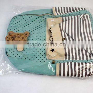 2016 Hot Sell Cute Canvas Laptop Bag/Shoulder Bag/School Backpack photo-3