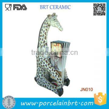 Popular Animal Ceramic Giaffe Brochure Holder