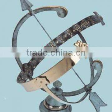 GARDEN SUNDIAL with PATINA GREEN FINISH