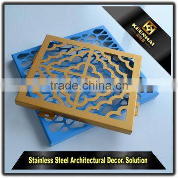 Laser Cutting Decorative Aluminium Perforated Facade Panel for Wall Cladding