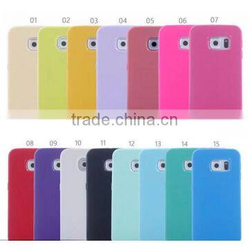 Solid Color Soft Tpu Glossy Smartphone Case for Samsung S6 photo-6