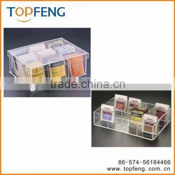Arcylic Teabag Box With 6 Compact, 6 Compact Tea Bag Box,arcylic Teabag Storage Box,teabag Holder photo-3