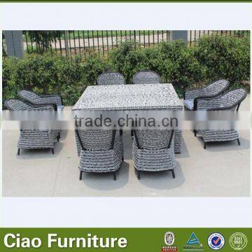 Patio Outdoor Rattan Modular Design Furniture Dining Set photo-2