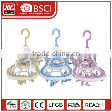 Good quality & Hot sale clothes hanger with 14 clips