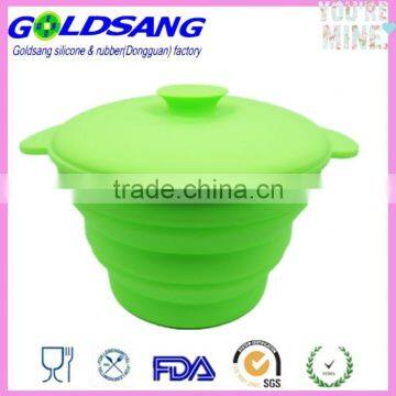 Leakproof Lunch Box Container Square Shape Folding Bowl