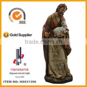 12 Inch Jesus And Three Kids Resin Figurine Religious Statues For Sale photo-2