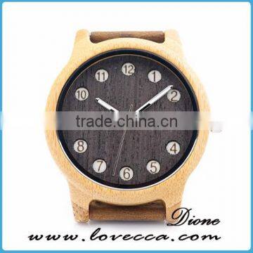 Mens ladies wooden watch 2017 top grade wood watch parts