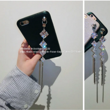 Imitation PU Leather Back Cover Shell Diamond Mobile Phone Cases for IPhone7/7Plus/6/6s/6plus/6splus Cell Phone Housing photo-5