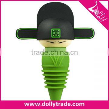 Wedding Souvenir Decoration Silicone Wine Bottle Stopper