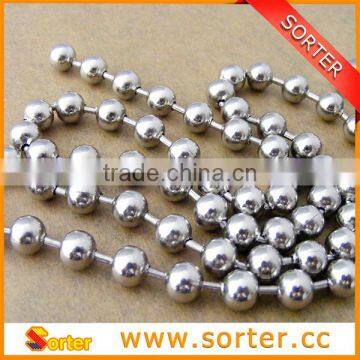 sliver metal round ball chain