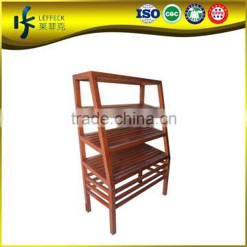 2015 new design wooden curve stand for shop