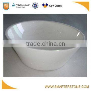 Yunnan white crystal marble sink for bathroom