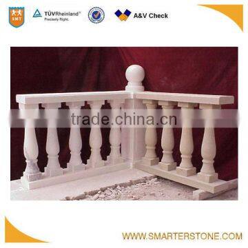 White marble garden stone handrails in cheap price