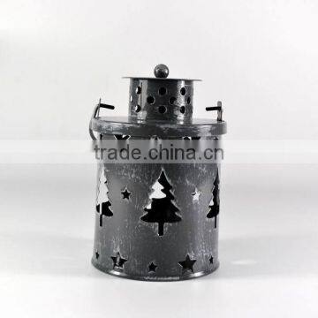 Christmas Snowing Metal Lantern photo-4