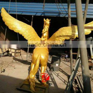 Flying Golden Winged Horse Sculpture in Bronze photo-4