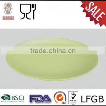 Round Melamine Dinner Plate Solid Color Dinnerware