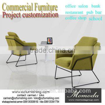 simple new design steel tub chair coffee shop restaurant meeting room visiting armrest chair modern fashion furniture