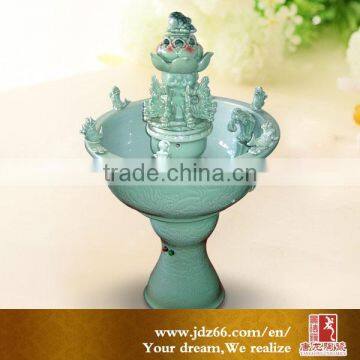 Jingdezhen decorative customized ceramic magic fish tank