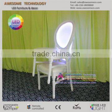 PU Cushion Padded LED Acrylic Bar Chairs photo-2