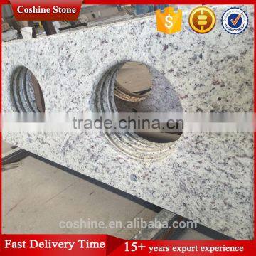 Double Sink Kitchen Countertop 96"X26",St Cecilia Light Granite