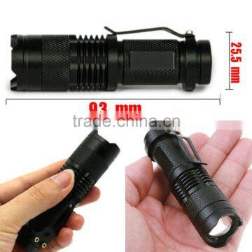 2016 Aircraft Aluminum 18650 LED 3 Mode Tactical Military Grade Flashlight photo-4