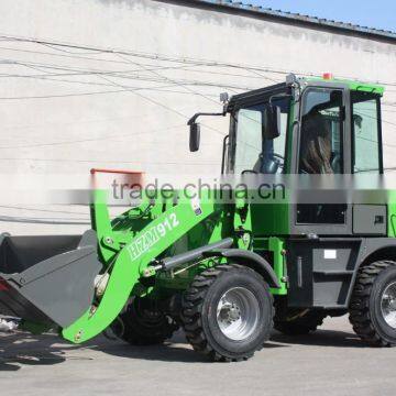 1.2T HZM912 new design front turn cab wheel loader with ce