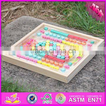 2016 New Design Funny Wooden Threading Beads for Toddlers W11E062 photo-3