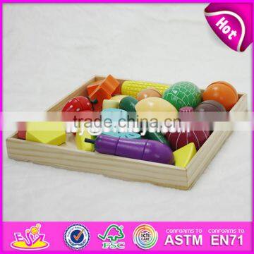 2017 Top Fashion Children Cutting Wooden Food Toys W10B173-S photo-3