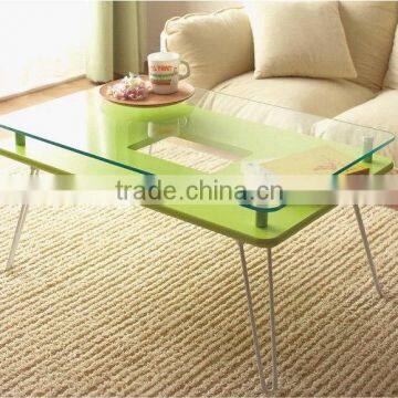 Modern Square Folding Wooden Coffee Table, Living Room Furniture photo-6