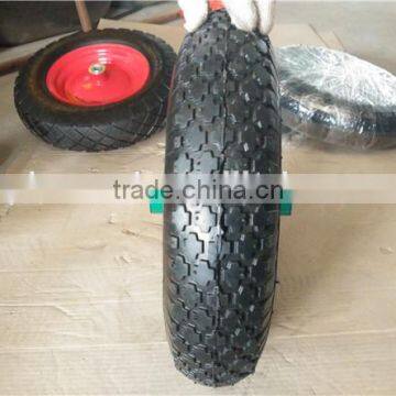 4.00-8 Top Sales High Quality Popular Rubber Coated Wheel photo-2