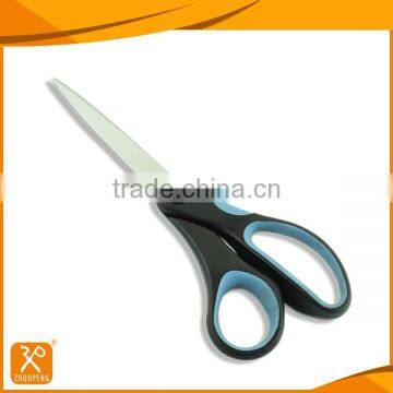 Stationery office scissors with soft grip handle