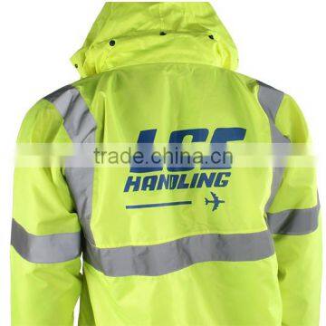 High Visibility Blue Safety Security Reflective Strip Jacket photo-6