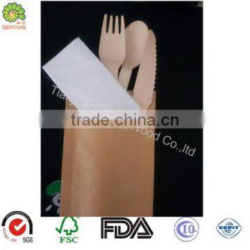 Kitchen Dinner Set Wooden Cutlery Set for Fork Spoon Knife