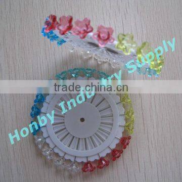 Pincushion decocation transparent color flower sewing pin