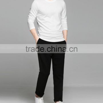 Custom latest dry fit 100 cotton men long sleeve white t shirt