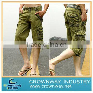 Mens Cotton Canvas Cargo Shorts