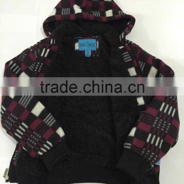 Logo Available Manufcture Custom Fleece Hoody Children Jacket photo-5