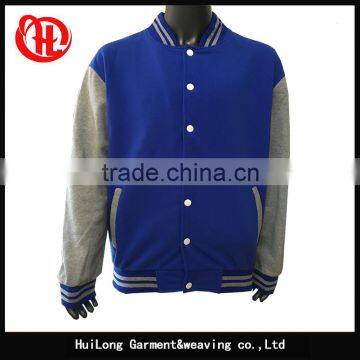 2017 Top popular Wholesale Men Fleece Varsity Jacket Baseball Uniform